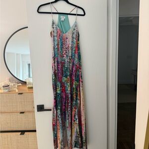 Nicole Miller Multicolor Floral Maxi Dress